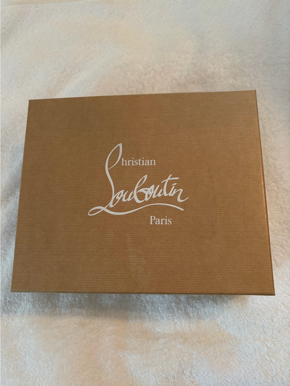 Christian Louboutin Paris Box 8 x 9 1/2 x 3 1/2